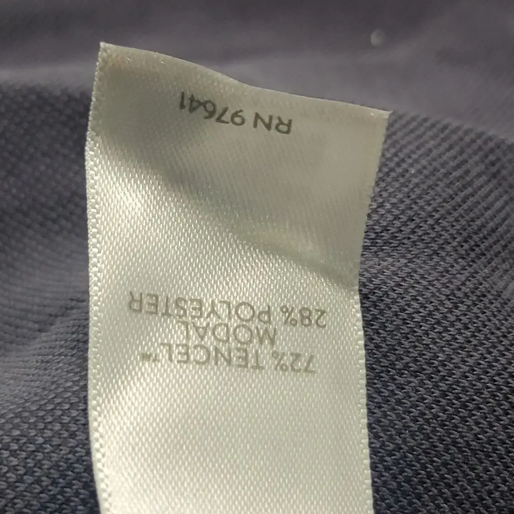Pure J Jill Medium Grey Sand Washed Blue Pants Pull On Drawstring Tencel - Picture 8 of 16